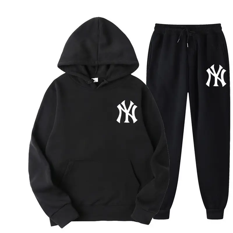 Orange NY Logo Fleece Hoodie & Pants Set
