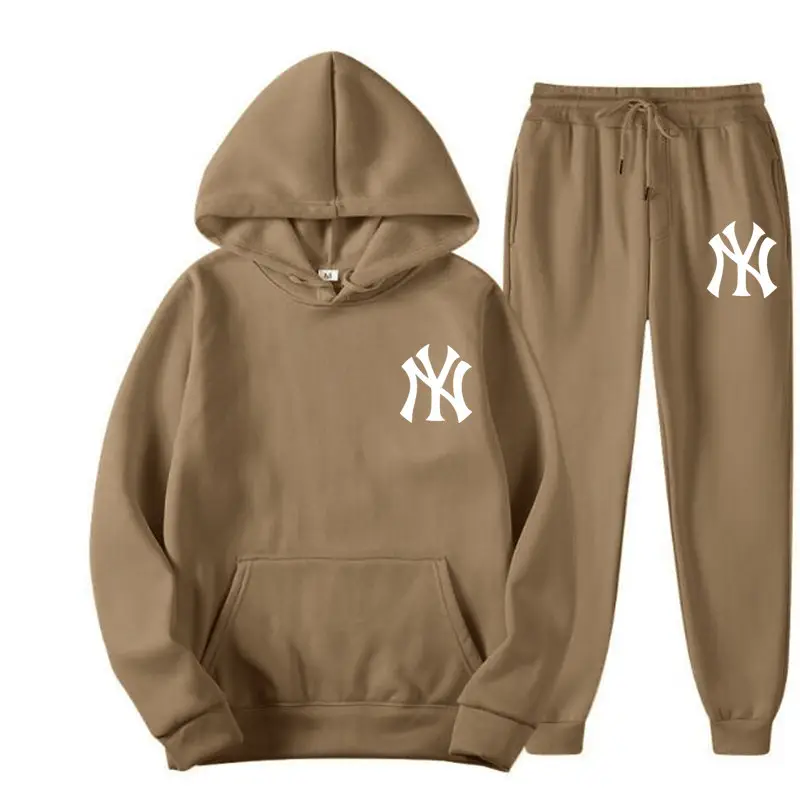 Orange NY Logo Fleece Hoodie & Pants Set