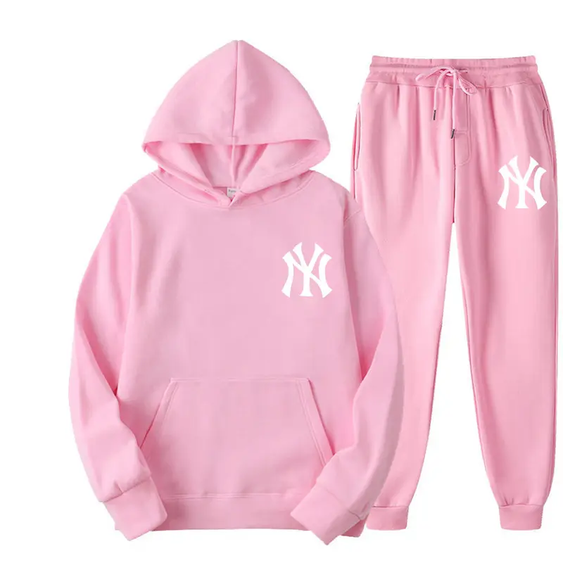 Orange NY Logo Fleece Hoodie & Pants Set