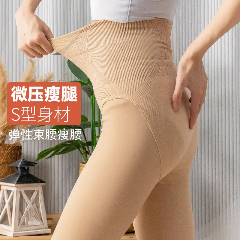 Women Fleece Lined Leggings Nude Winter Warm Thick