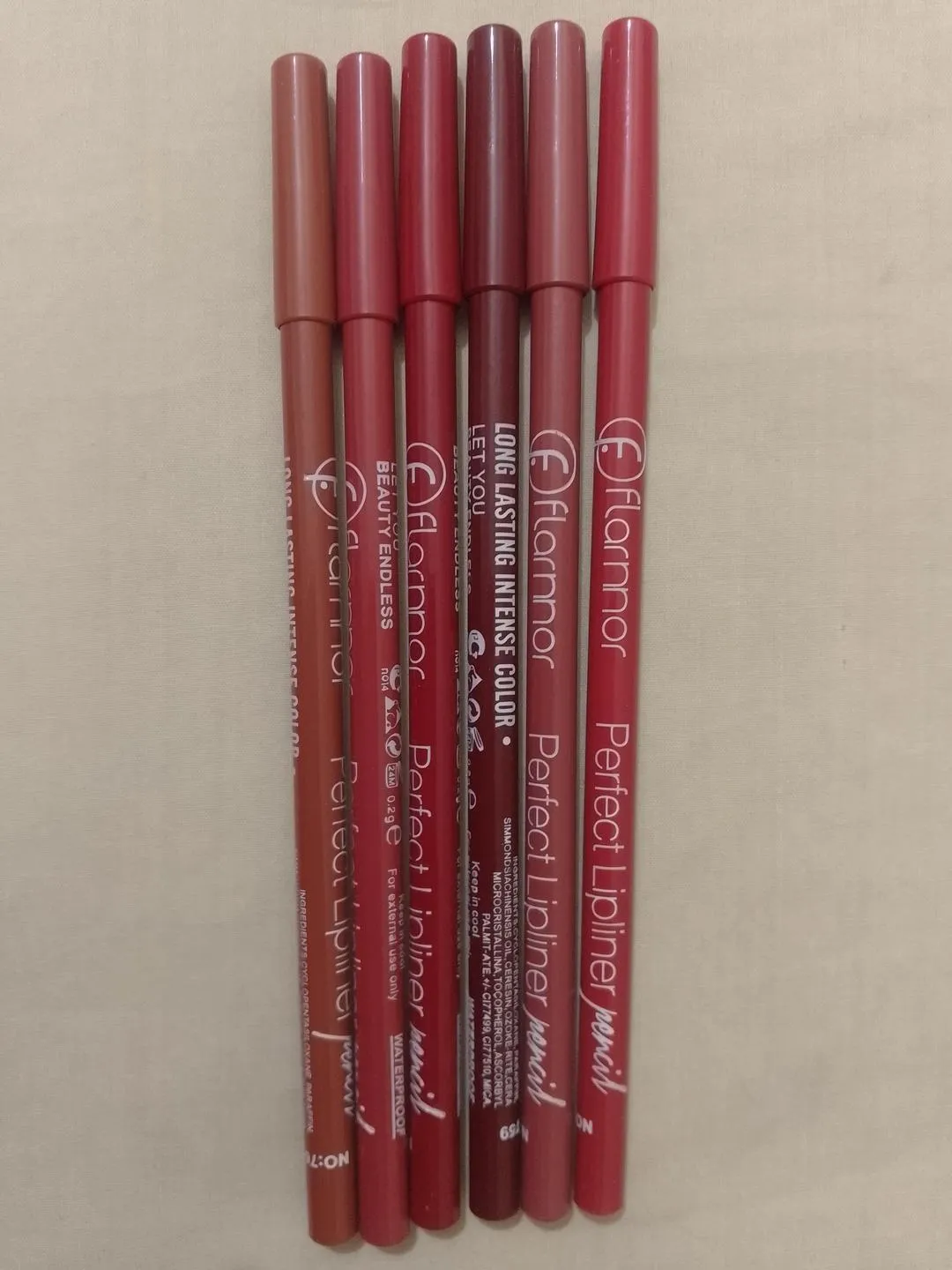Nude Lip Pencils 6 Shade Long Lasting Bold Color