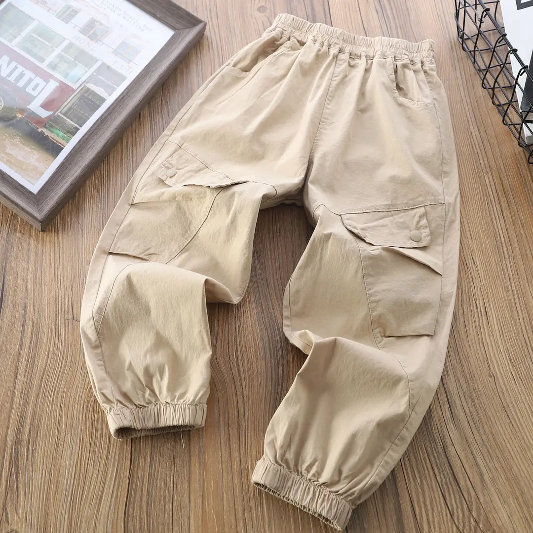 Kids Loose-Fitting Sports Pants Multi Color Summer Wear