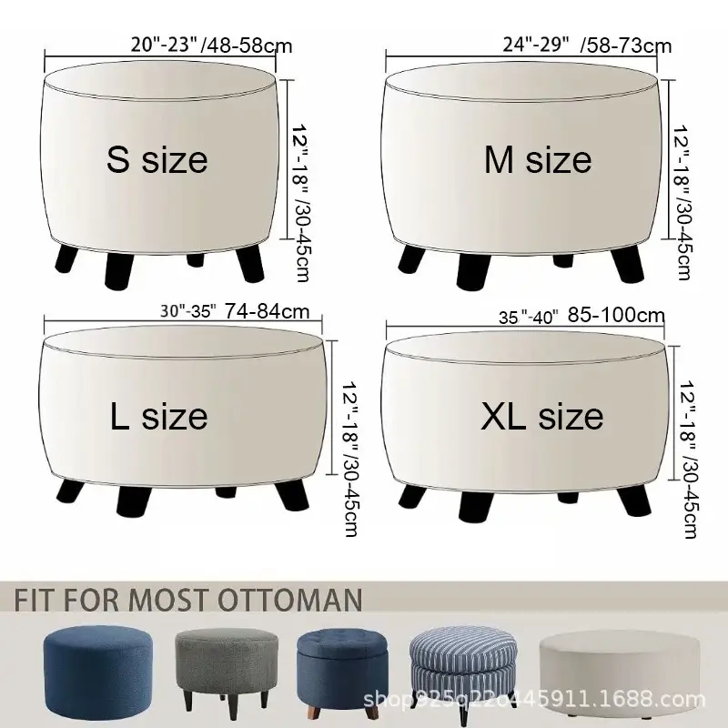 Stool Cover Super Stretching Pure Color Fabric