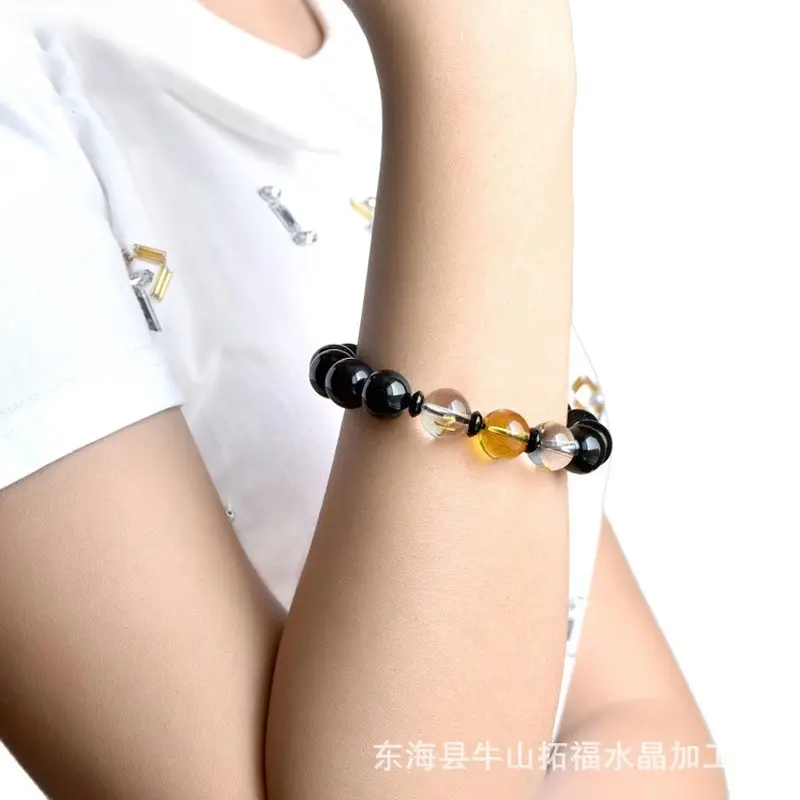 Sanhe Noble Obsidian Zodiac Bracelet for Men Women