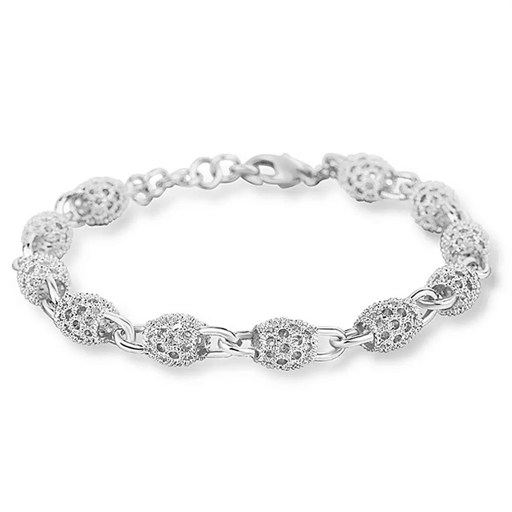 Silver Lace Bracelet for Women Daily Wear or Special Events