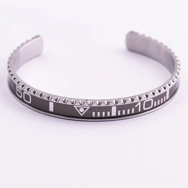 Adjustable C-Bracelets with Roman Numeral Design