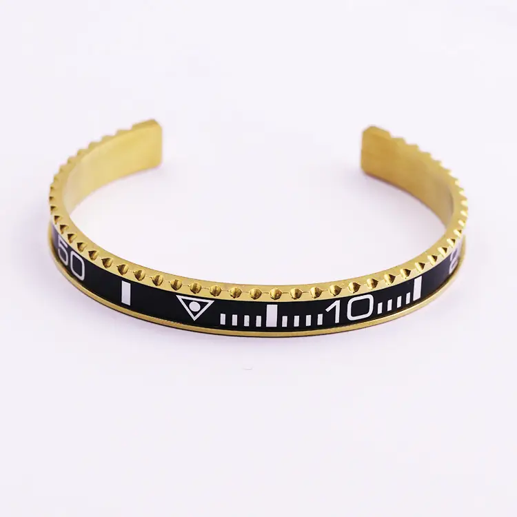 Adjustable C-Bracelets with Roman Numeral Design