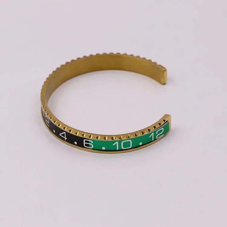 Adjustable C-Bracelets with Roman Numeral Design
