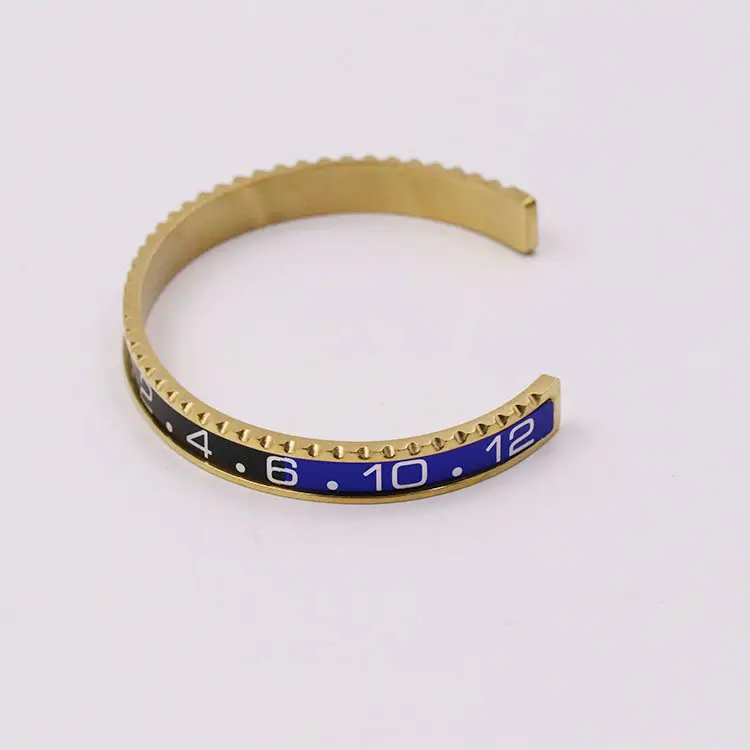 Adjustable C-Bracelets with Roman Numeral Design