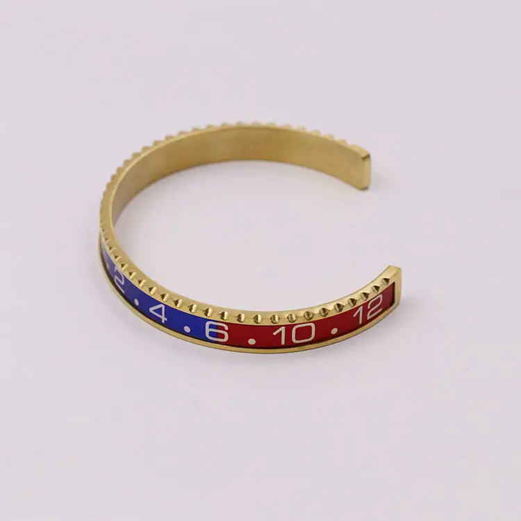 Adjustable C-Bracelets with Roman Numeral Design