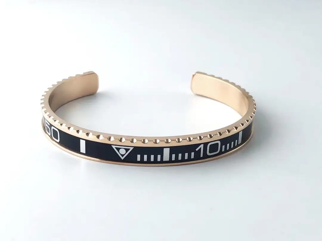 Adjustable C-Bracelets with Roman Numeral Design