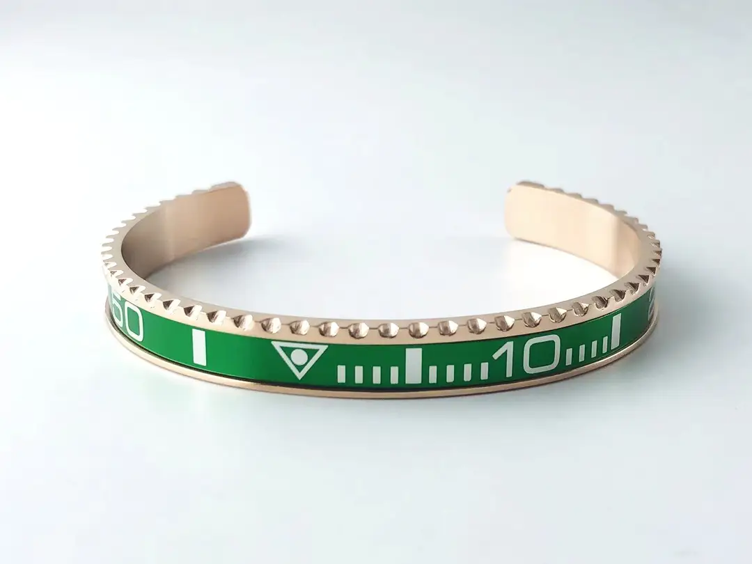 Adjustable C-Bracelets with Roman Numeral Design