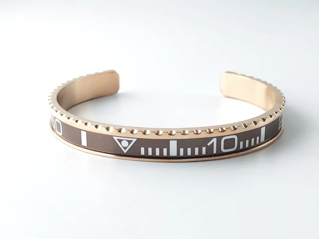Adjustable C-Bracelets with Roman Numeral Design