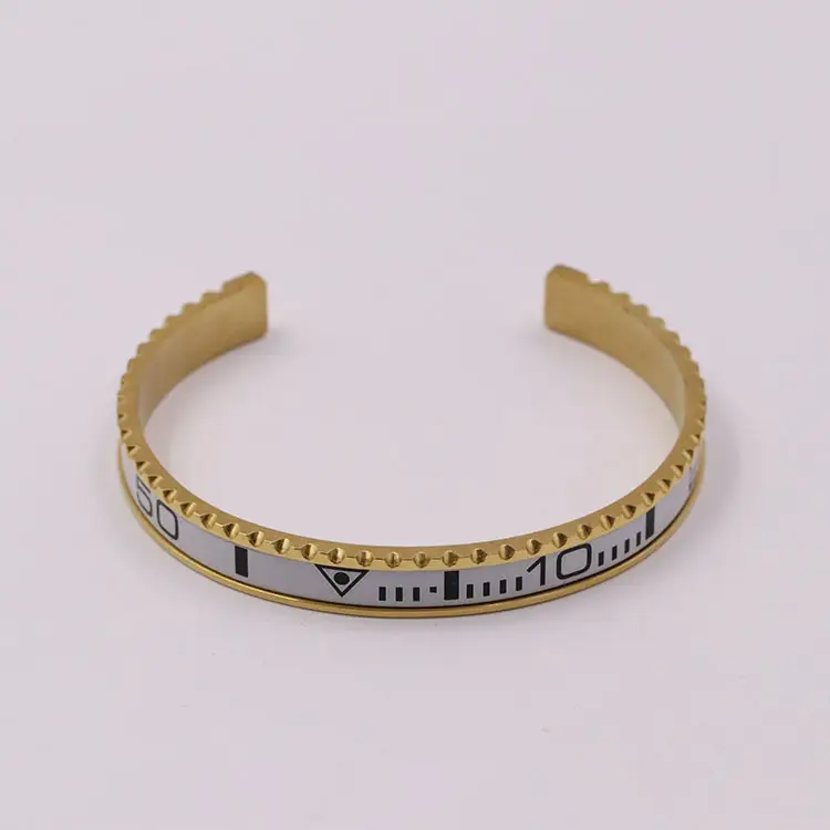 Adjustable C-Bracelets with Roman Numeral Design