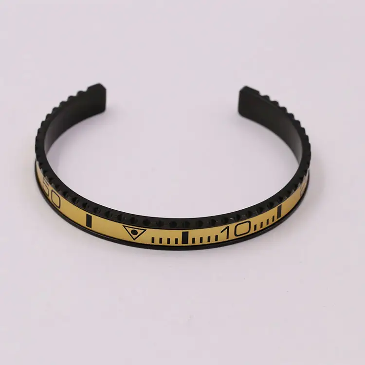 Adjustable C-Bracelets with Roman Numeral Design