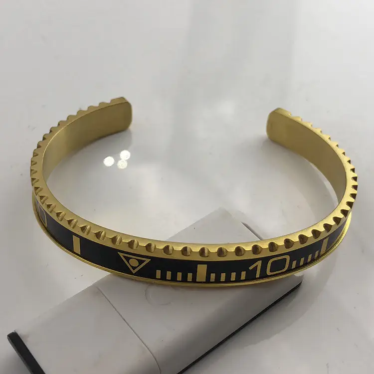 Adjustable C-Bracelets with Roman Numeral Design