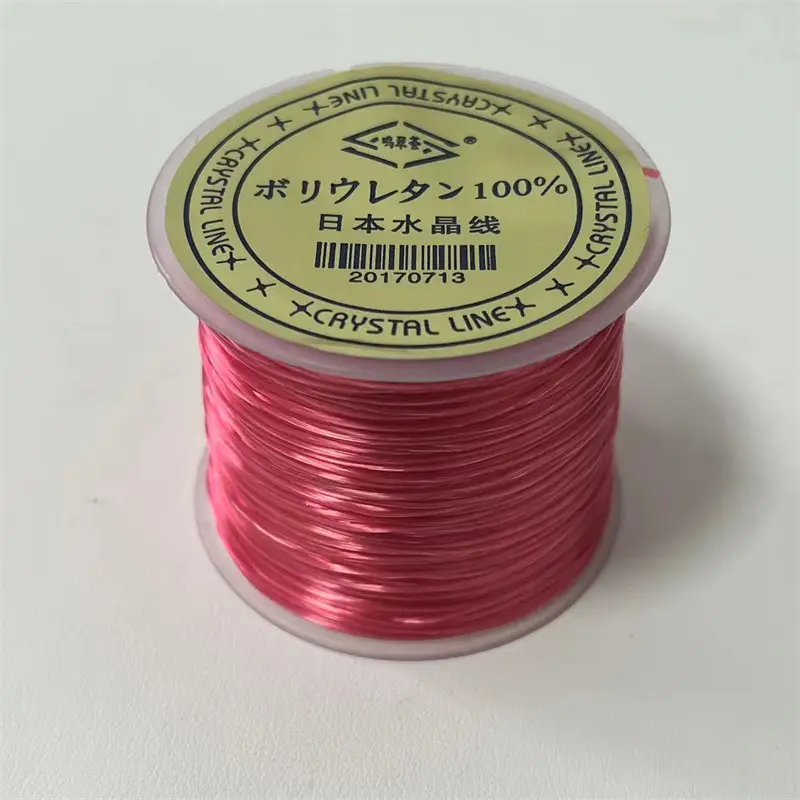 Premium Elastic Line for Bracelets & Jewelry Making - Red Black White