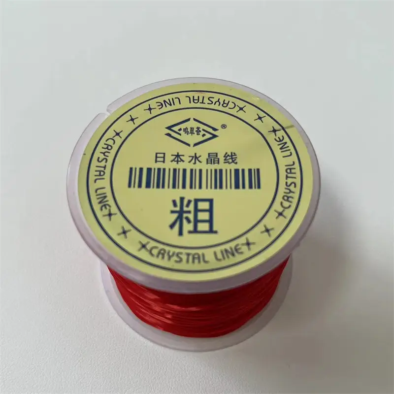 Premium Elastic Line for Bracelets & Jewelry Making - Red Black White