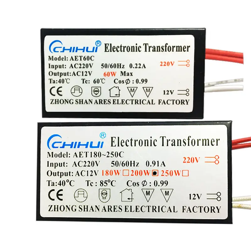 Chiluh Electronic Transformer 12V AC220V 90%Efficiency