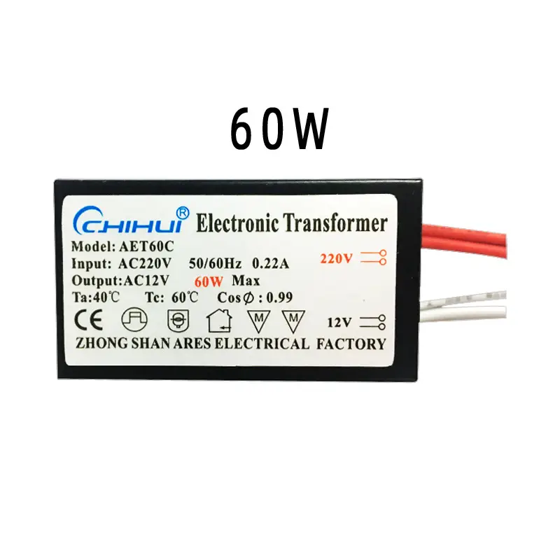 Chiluh Electronic Transformer 12V AC220V 90%Efficiency