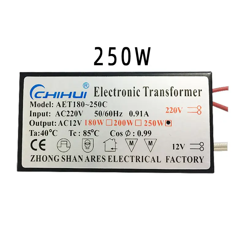 Chiluh Electronic Transformer 12V AC220V 90%Efficiency