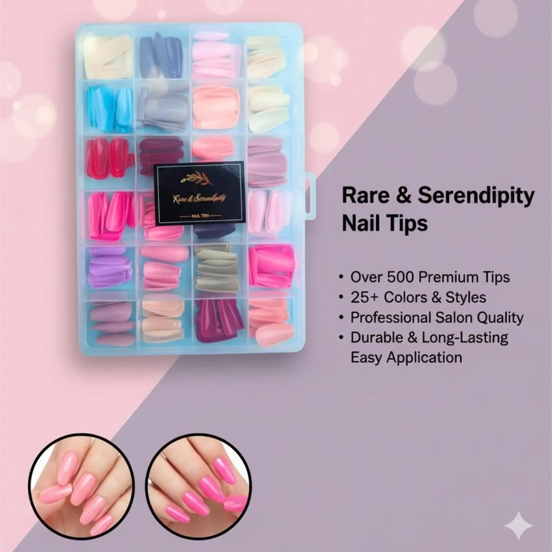 Nail Art Set 24 Colors Professional Salon Quality ABS Fake Nails