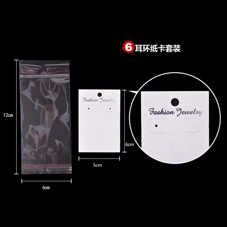Fashion Jewelry Cards Set 9 Sizes Durable Paper Packaging