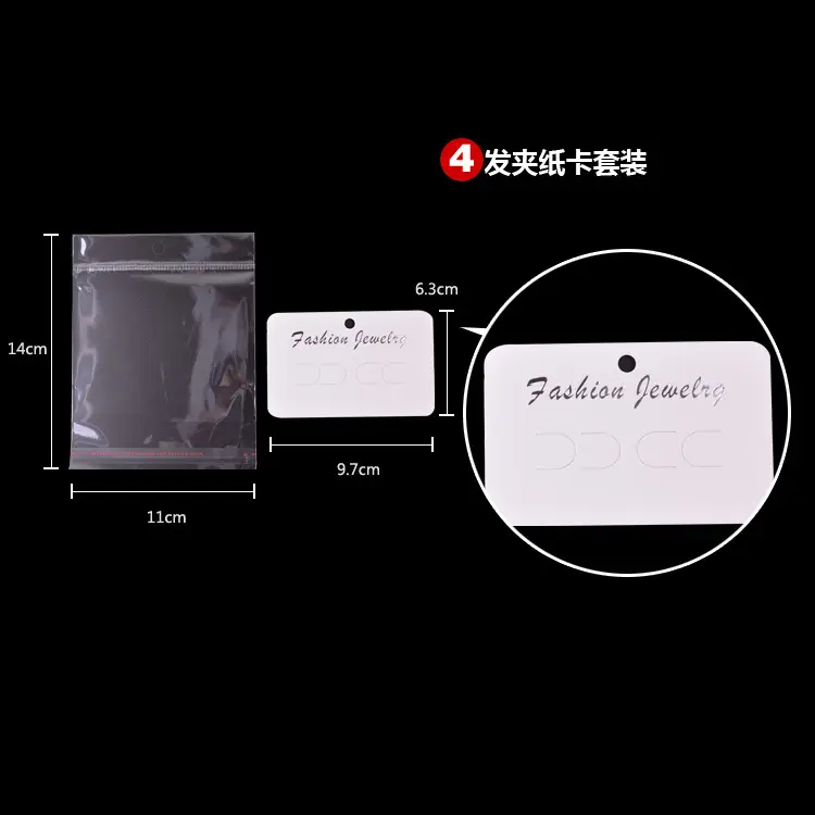 Fashion Jewelry Cards Set 9 Sizes Durable Paper Packaging
