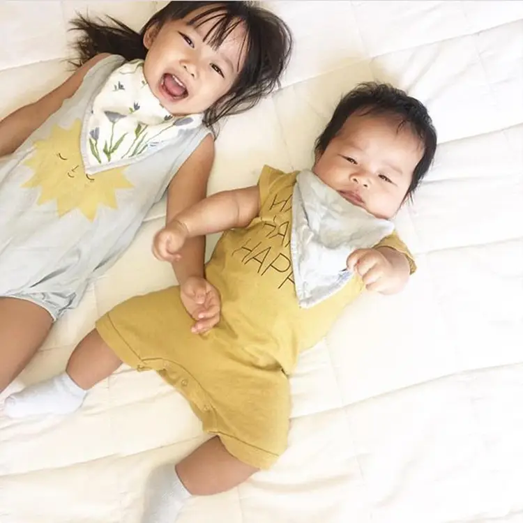 Baby Jumpsuit Black Short Sleeve Soft Breathable