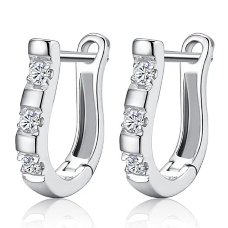 Joker-Inspired Zircon Earrings Gold Tone
