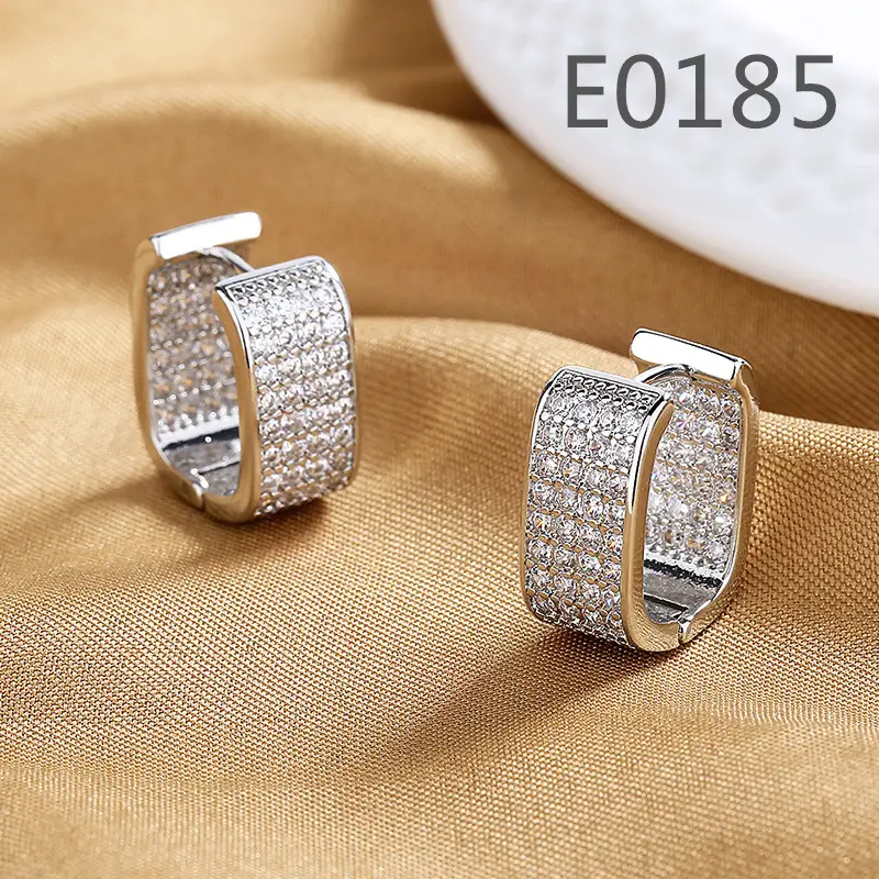 Joker-Inspired Zircon Earrings Gold Tone