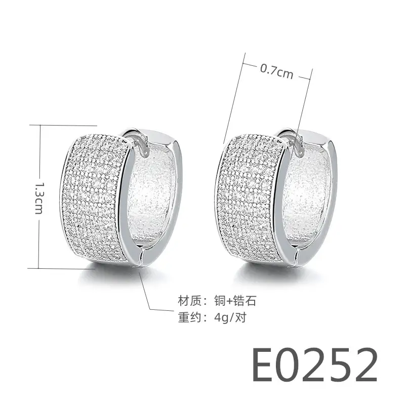 Joker-Inspired Zircon Earrings Gold Tone