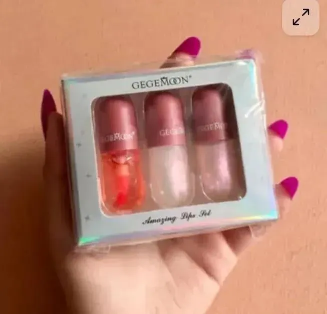 Gegemoon Moisturizing Shiny Lip Oil 3 Pack
