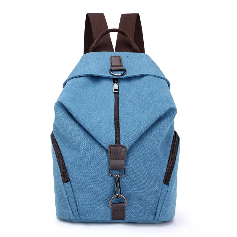 Women Canvas Backpack Retro Casual College Style Grey