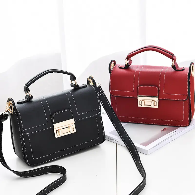 Black Crossbody Bag Women's Polyester Daily Use