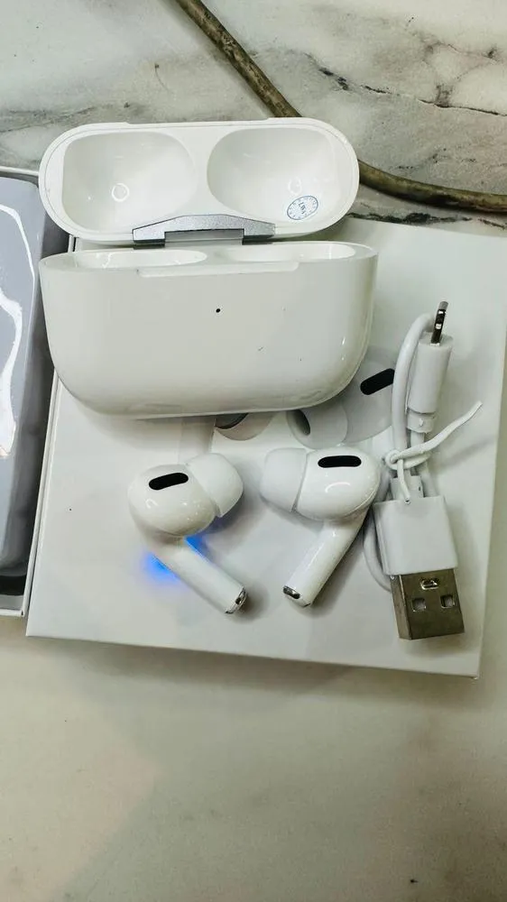 White Active Noise Cancelling Airpods Bluetooth 5.3