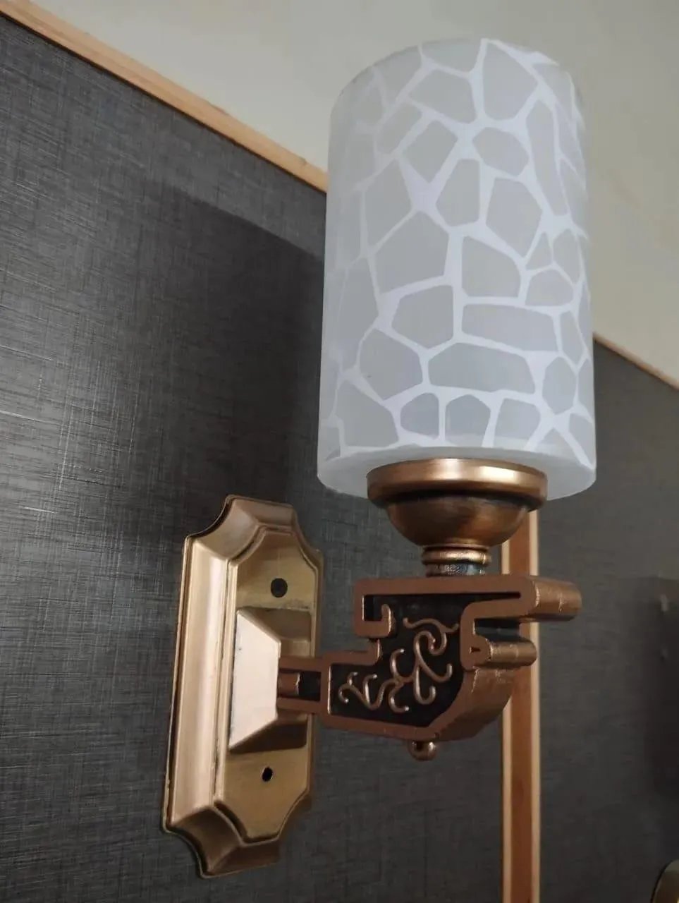 Modern White Quartz Wall Lamp ABS Plastic DIY Installation