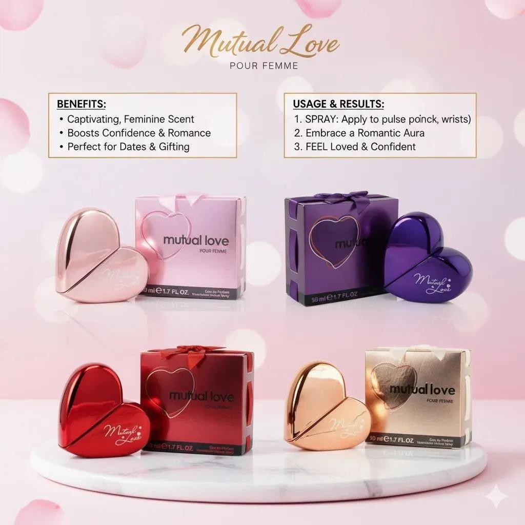Mutual Love Femme Perfume 50ml Pink Long Lasting
