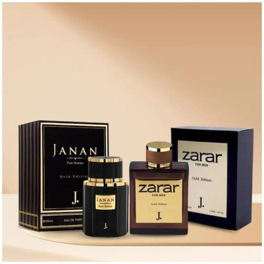 Janan & Zarar Gold Edition Perfume Set for Men Unisex Citrus 100ml