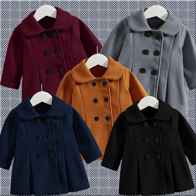 Maroon Fleece Jacket for Girls 7-12 Years Warm Button Up