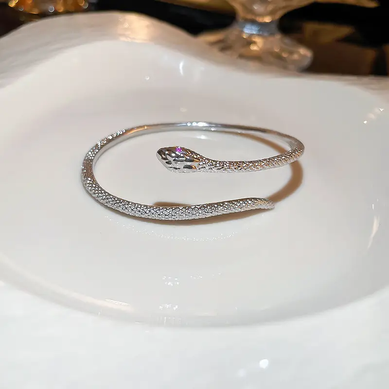 Rose Gold Zircon Bracelets Set for Women