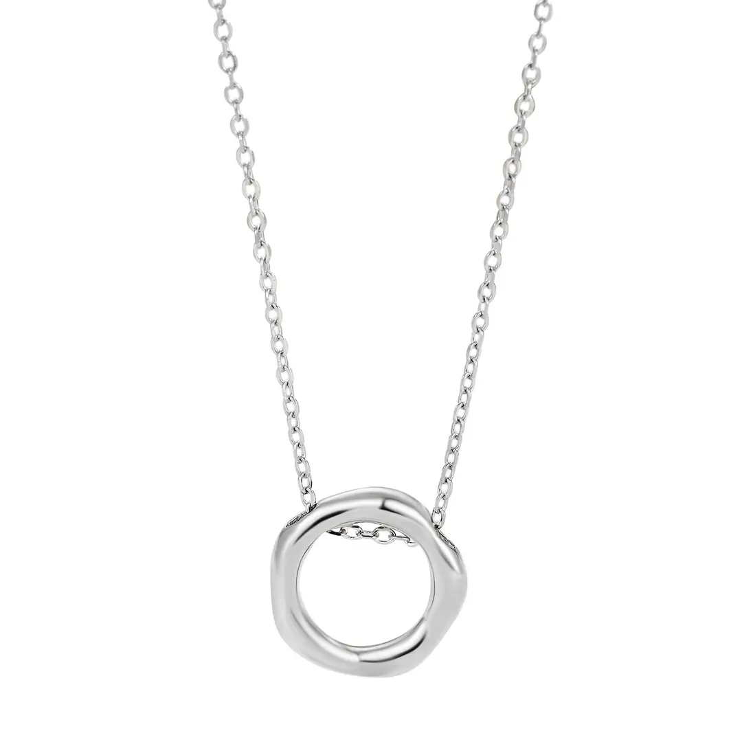 S925 Sterling Silver Versatile Sterling Silver Necklace Elegant Niche Jewelry Simple High-end Sense Personality Clavicle Chain Women's Accessories