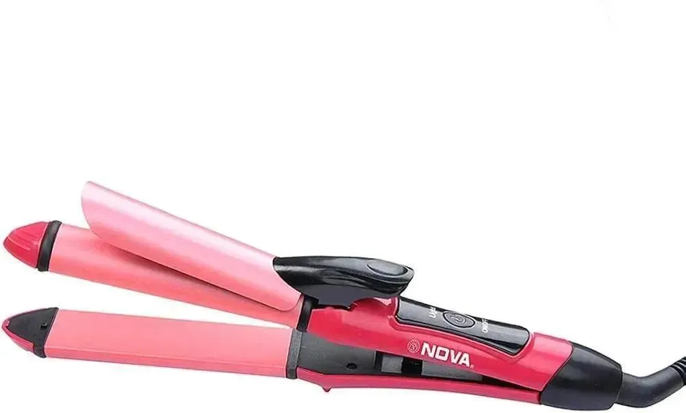 Nova 2 in 1 Hair Straightener Pink Black ABS