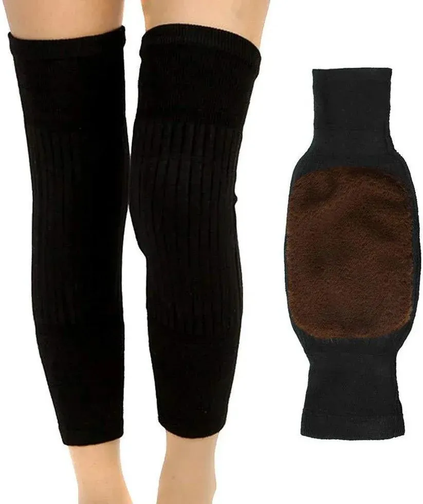 Knee-Length Wool Leg Warmers for Women & Men