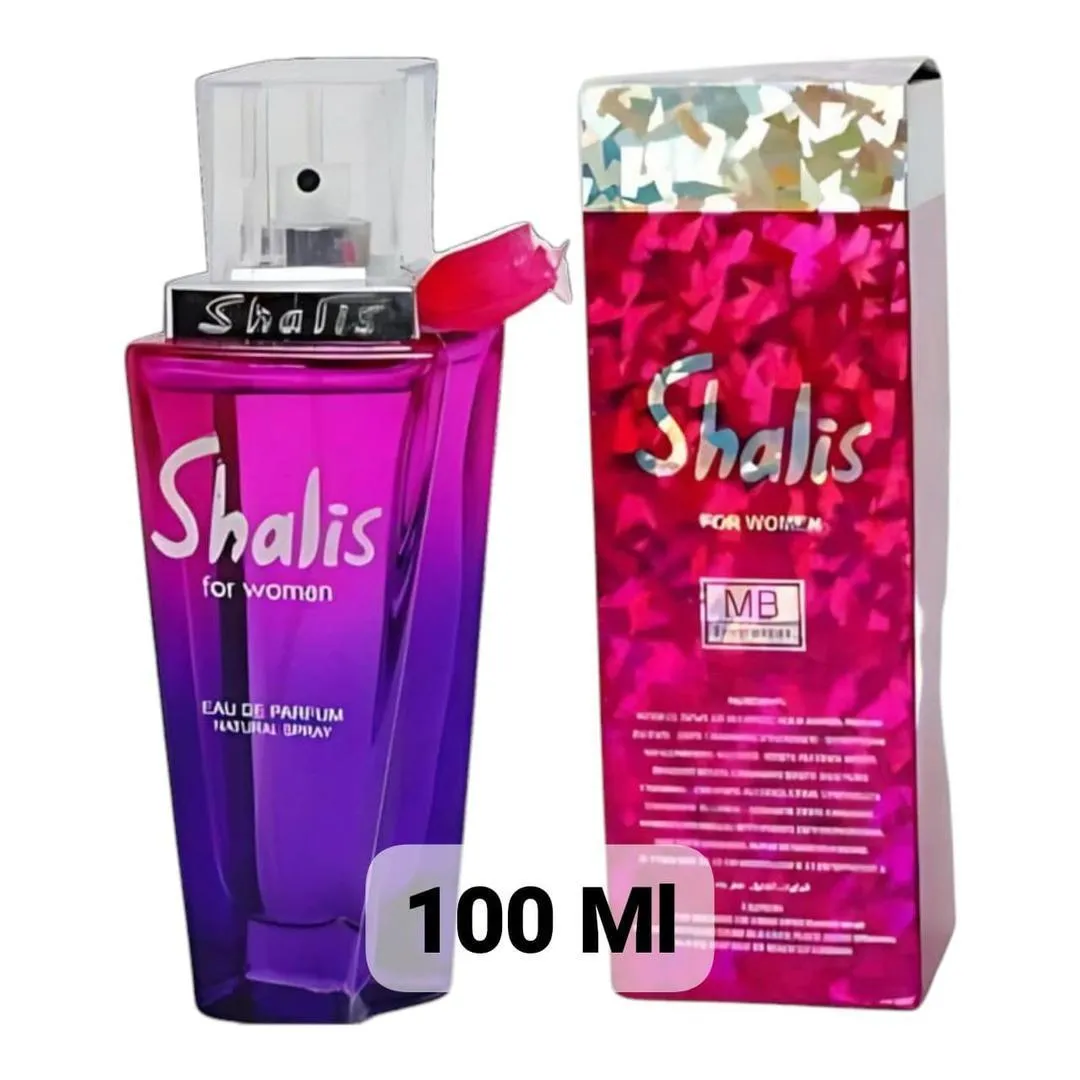 Shallis Floral Perfume 100ml Purple Glass Bottle for Women