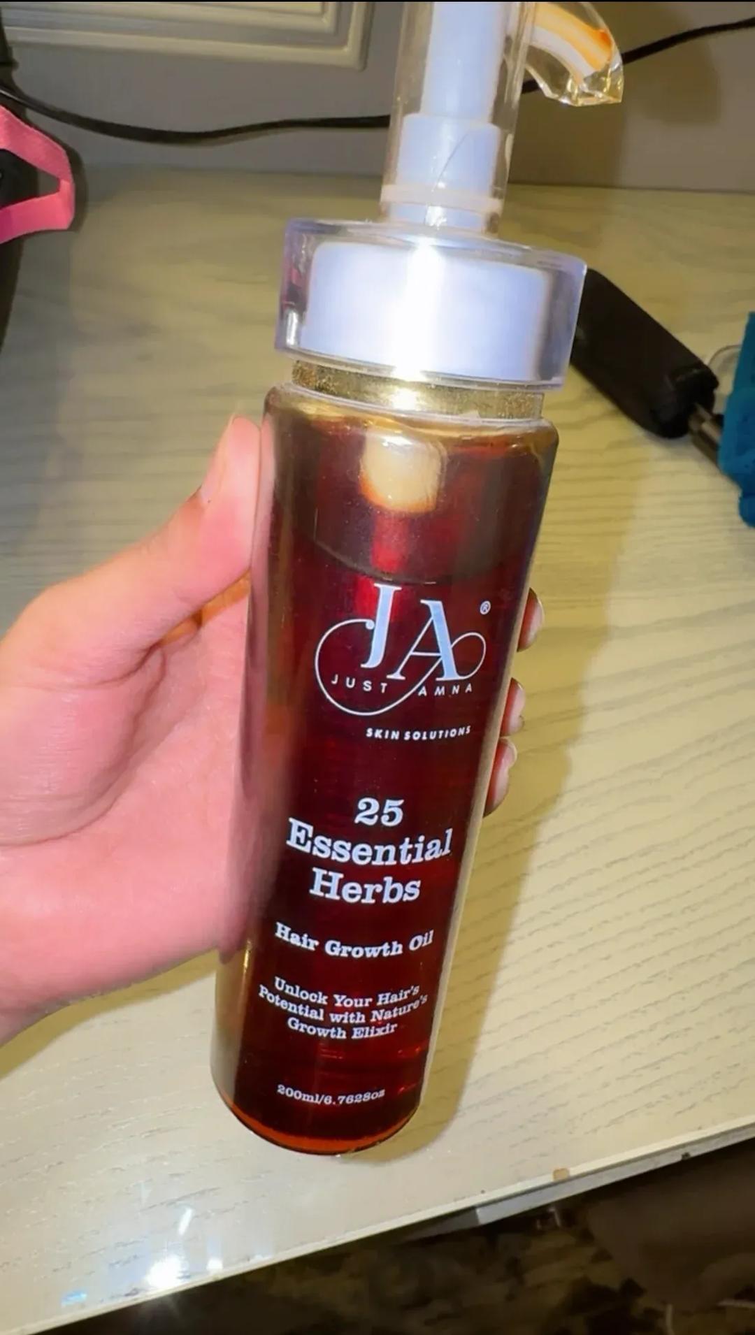 Just Amna Hair Oil for All Hair Types Anti-Fall & Frizz Control