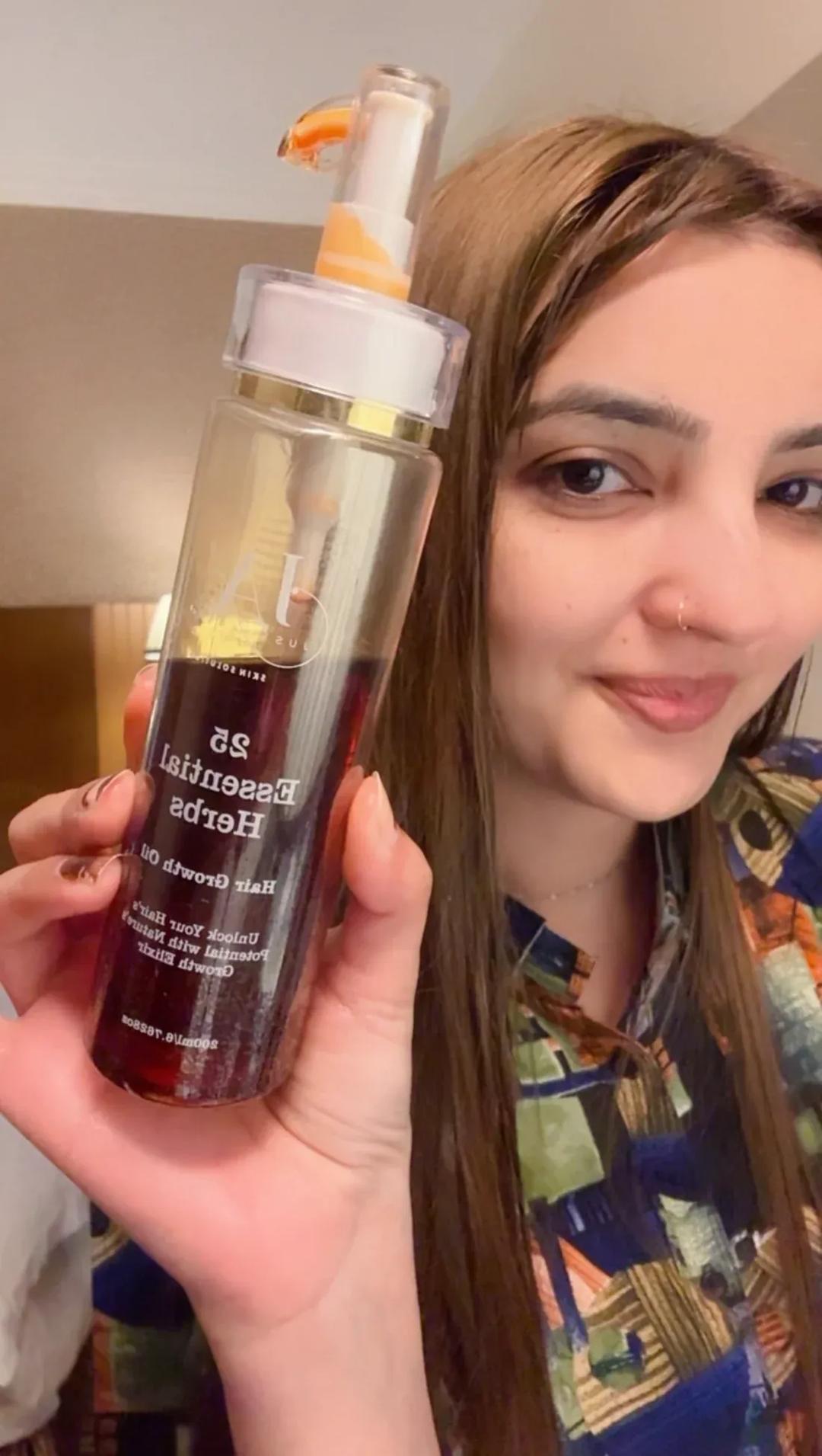 Just Amna Hair Oil for All Hair Types Anti-Fall & Frizz Control