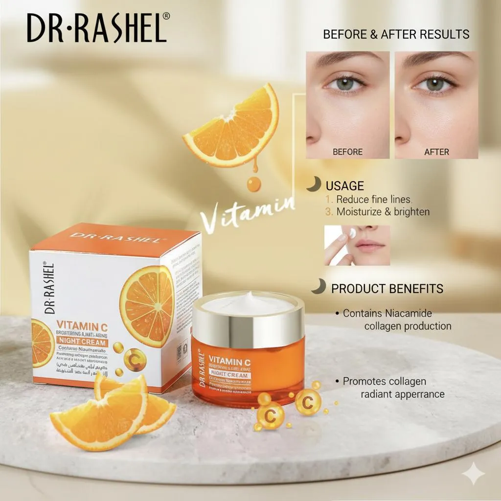 Dr. Rashel Vitamin C Night Cream for Anti-Aging & Skin Repair