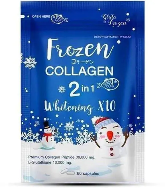 Frozen Collagen Whitening Capsules 60ct for All Skin Types