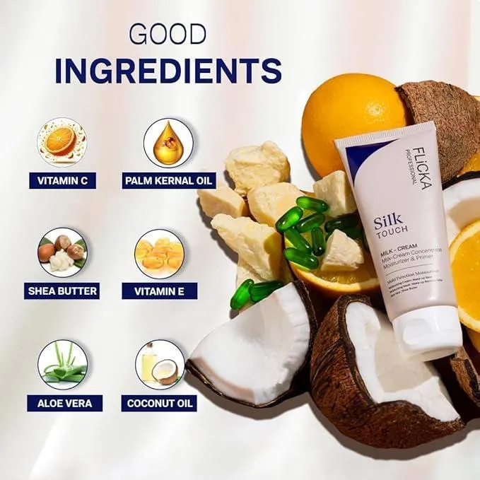 Flicka Silk Touch Milk Cream Moisturizer for Glowing Skin